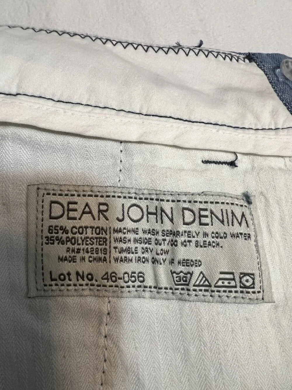 Dear John Denim Shorts Womens 27 Sea Blue Chambray Cuffed Casual Summer